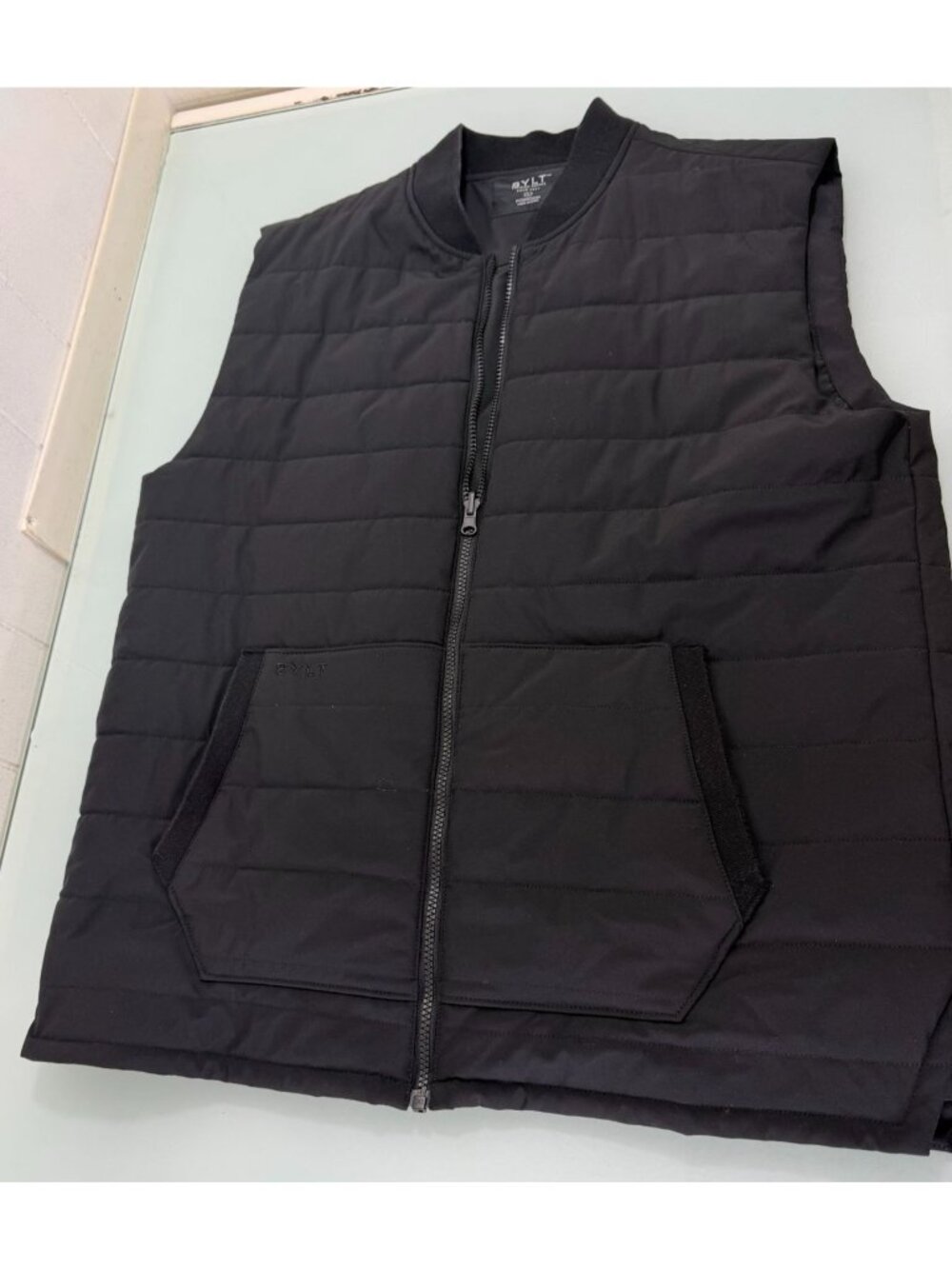 BYLT Premium Field Vest Jacket Mens XL Puffer Full Zip Black Golf Casual Outdoor
